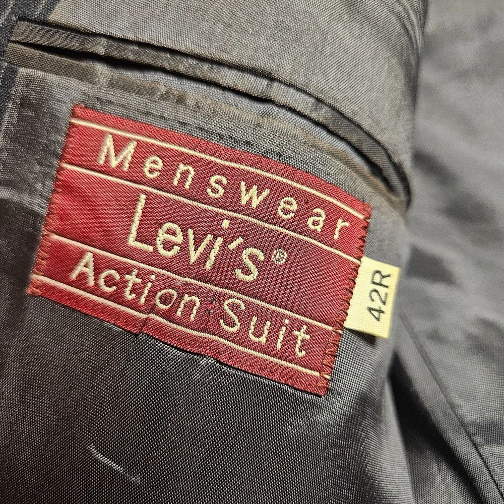 Levi's‎ Menswear Action Suit Pinstripe Sport Coat Blazer Jacket 42R Classic